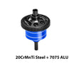 20CrMnTi Steel + Aluminum 7075 Alloy Complete Center Differential 63T 0.5 Mod For Arrma 1/16 Mini Kraton 3S Speed Truck Upgrades - Blue