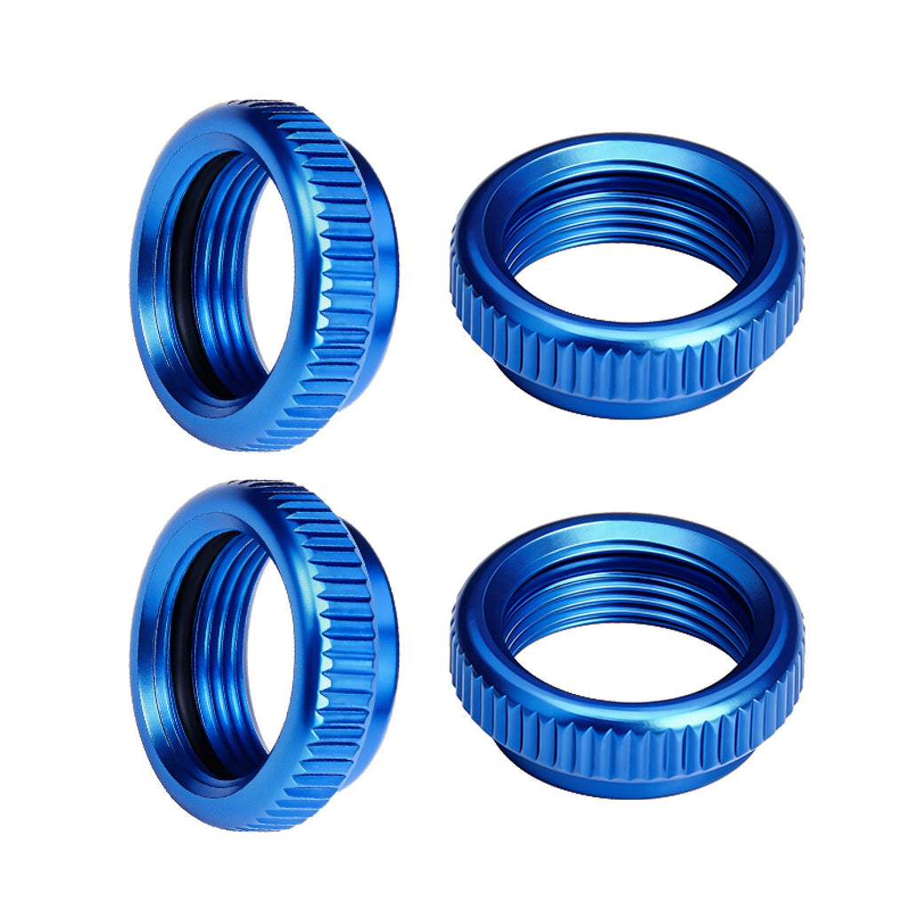 Aluminum 6061-T6 Alloy Shock Collars For Arrma 1/16 Mini Kraton 3S Speed Truck-ARA2508 Upgrades - Blue