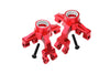 Arrma 1/10 KRATON 4S BLX Aluminum Front Knuckle Arms - 4Pc Set Red