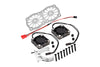 Aluminum 7075-T6 Motor Heatsink with Dual Metal Frame Cooling Fan and Adjustable Mount for 1:5 Arrma KRATON 8S BLX / Outcast 8S BLX / Traxxas X MAXX 6S / X MAXX 8S / 1:7 XO-01 - Silver