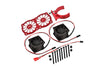 Aluminum 7075-T6 Motor Heatsink With Dual Cooling Fan And Adjustable Mount For 1:5 Arrma KRATON 8S BLX / OUTCAST 8S BLX / Traxxas X MAXX 6S / X MAXX 8S / 1:7 XO-01 - Red