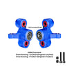 Aluminum 6061-T6 Alloy Front Steering Knuckles (Larger Bearings) For Arrma 1/5 Kraton 8S EXB Outcast 8S EXB - Blue