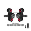 Aluminum 6061-T6 Alloy Front Steering Knuckles (Larger Bearings) For Arrma 1/5 Kraton 8S EXB Outcast 8S EXB - Black