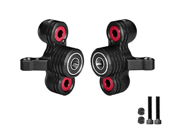 Aluminum 6061-T6 Alloy Front Steering Knuckles (Larger Bearings) For Arrma 1/5 Kraton 8S EXB Outcast 8S EXB - Black