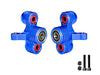 Aluminum 6061-T6 Alloy Front Steering Knuckles (Larger Bearings) For Arrma 1/5 Kraton 8S EXB Outcast 8S EXB - Blue