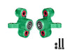 Aluminum 6061-T6 Alloy Front Steering Knuckles (Larger Bearings) For Arrma 1/5 Kraton 8S EXB Outcast 8S EXB - Green