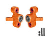 Aluminum 6061-T6 Alloy Front Steering Knuckles (Larger Bearings) For Arrma 1/5 Kraton 8S EXB Outcast 8S EXB - Orange