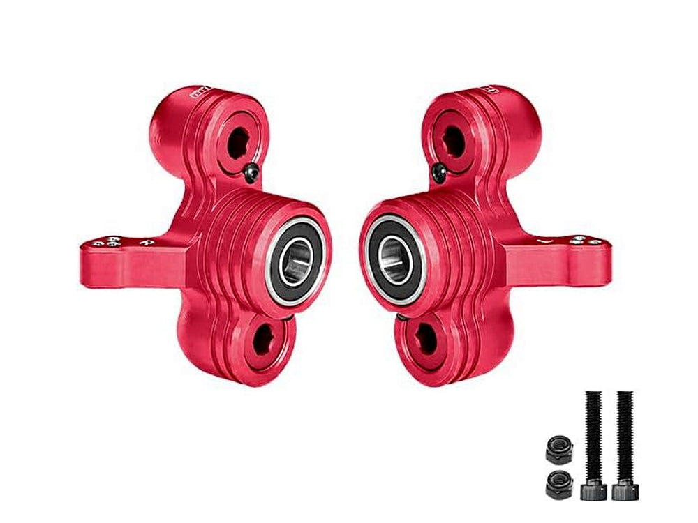 Aluminum 6061-T6 Alloy Front Steering Knuckles (Larger Bearings) For Arrma 1/5 Kraton 8S EXB Outcast 8S EXB - Red