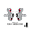 Aluminum 6061-T6 Alloy Front Steering Knuckles (Larger Bearings) For Arrma 1/5 Kraton 8S EXB Outcast 8S EXB - Silver