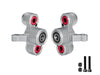 Aluminum 6061-T6 Alloy Front Steering Knuckles (Larger Bearings) For Arrma 1/5 Kraton 8S EXB Outcast 8S EXB - Silver