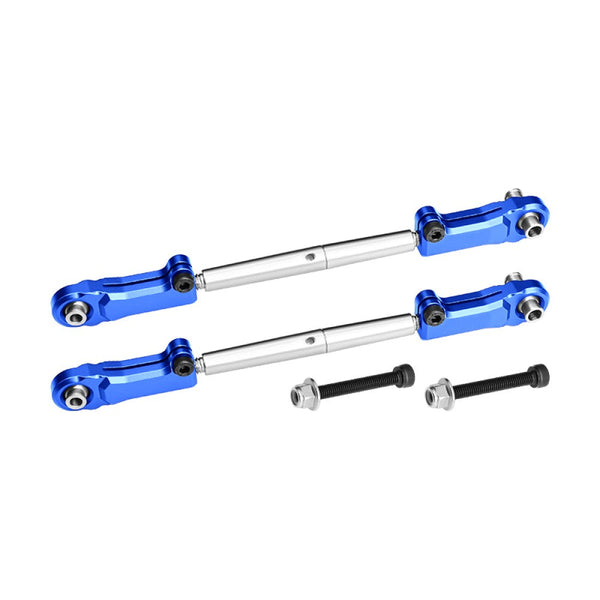 Aluminum Alloy 6061-T6+Stainless Steel Adjustable Rear Upper Arm Tie Rod For Arrma 1:5 KRATON 8S / OUTCAST 8S / KRATON EXB / OUTCAST EXB Upgrade Parts - Blue