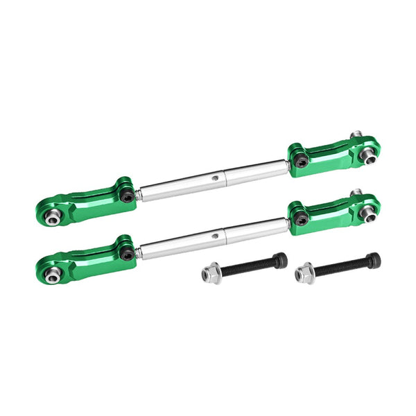Aluminum Alloy 6061-T6+Stainless Steel Adjustable Rear Upper Arm Tie Rod For Arrma 1:5 KRATON 8S / OUTCAST 8S / KRATON EXB / OUTCAST EXB Upgrade Parts - Green