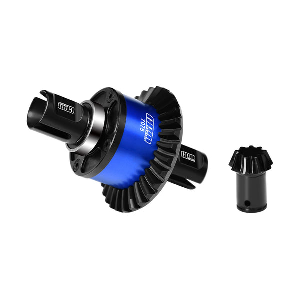 20Crintih Steel + Aluminum 7075 Alloy Front Or Rear Complete Differential 30/9T For Arrma 1:5 KRATON 8S EXB / OUTCAST 8S EXB - Blue