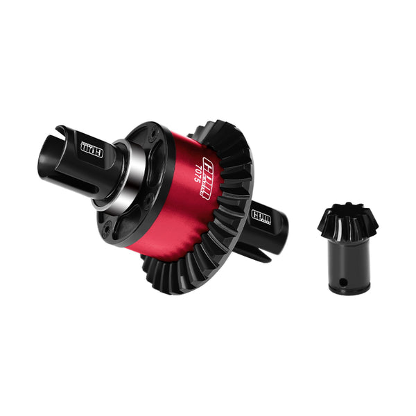 20Crintih Steel + Aluminum 7075 Alloy Front Or Rear Complete Differential 30/9T For Arrma 1:5 KRATON 8S EXB / OUTCAST 8S EXB - Red