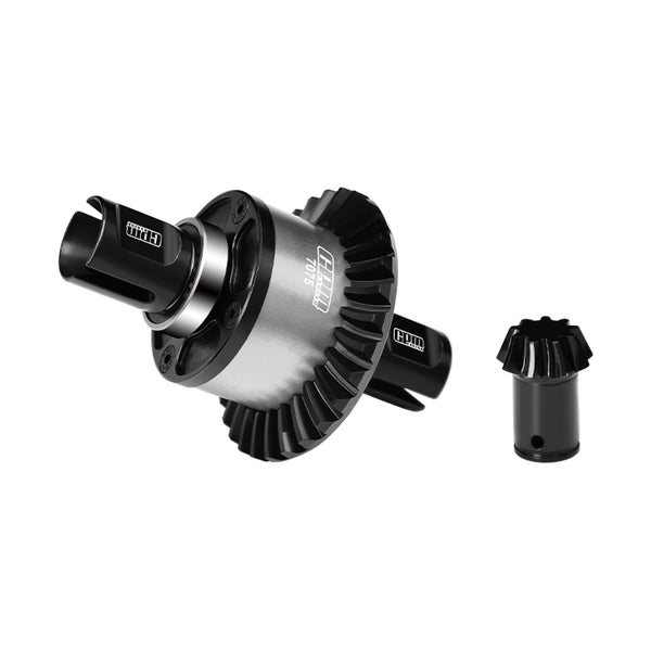 20Crintih Steel + Aluminum 7075 Alloy Front Or Rear Complete Differential 30/9T For Arrma 1:5 KRATON 8S EXB / OUTCAST 8S EXB - Silver