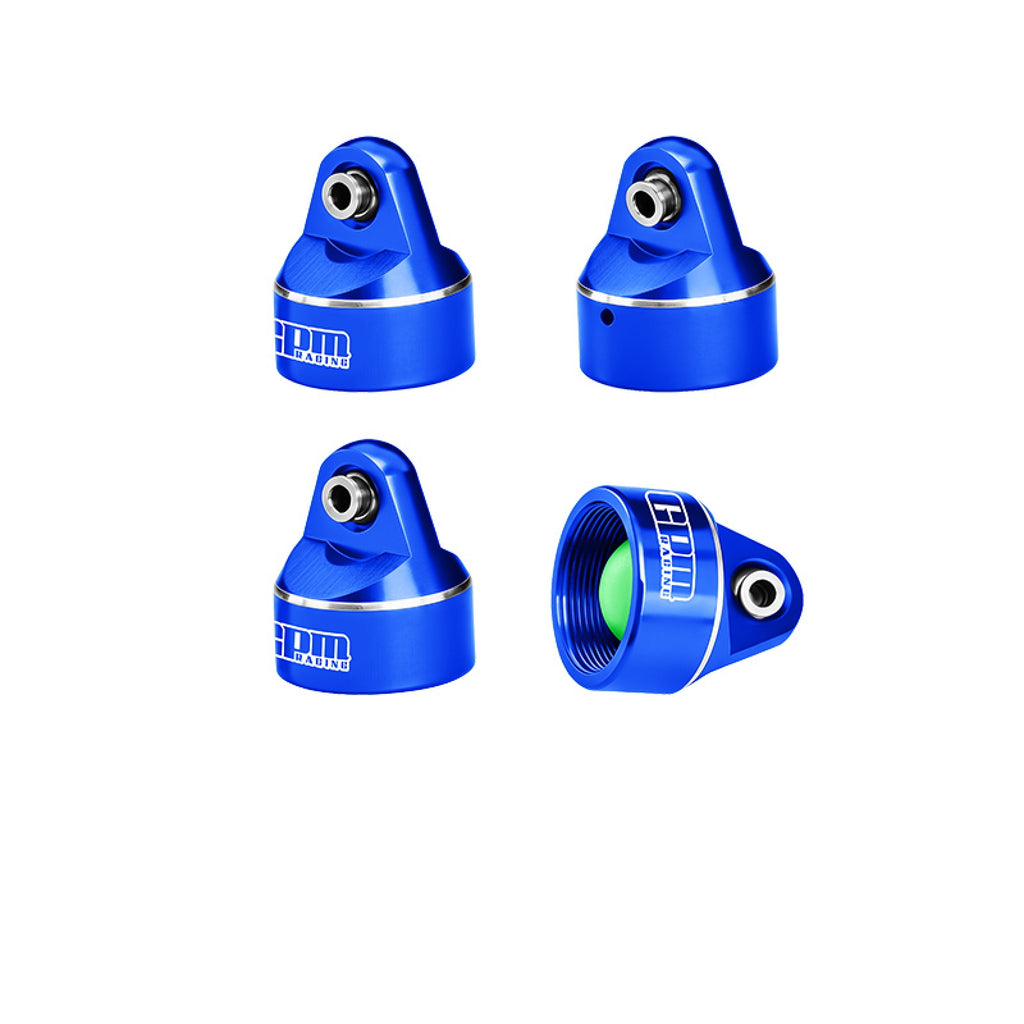Aluminum 7075 Alloy Shock Cap For Original and GPM Optional Shock Absorbers Suitable For ARRMA 1:5 Kraton 8S / Outcast 8S EXB - Blue