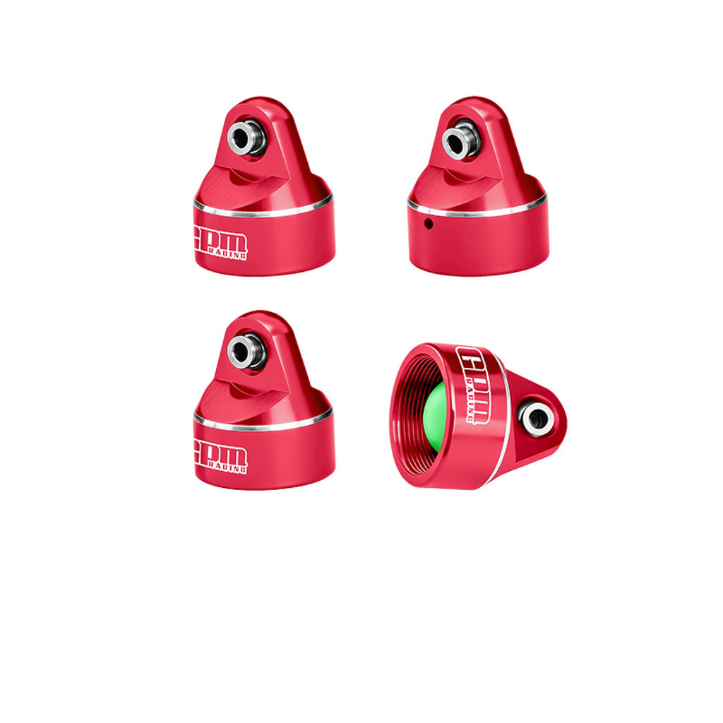 Aluminum 7075 Alloy Shock Cap For Original and GPM Optional Shock Absorbers Suitable For ARRMA 1:5 Kraton 8S / Outcast 8S EXB - Red