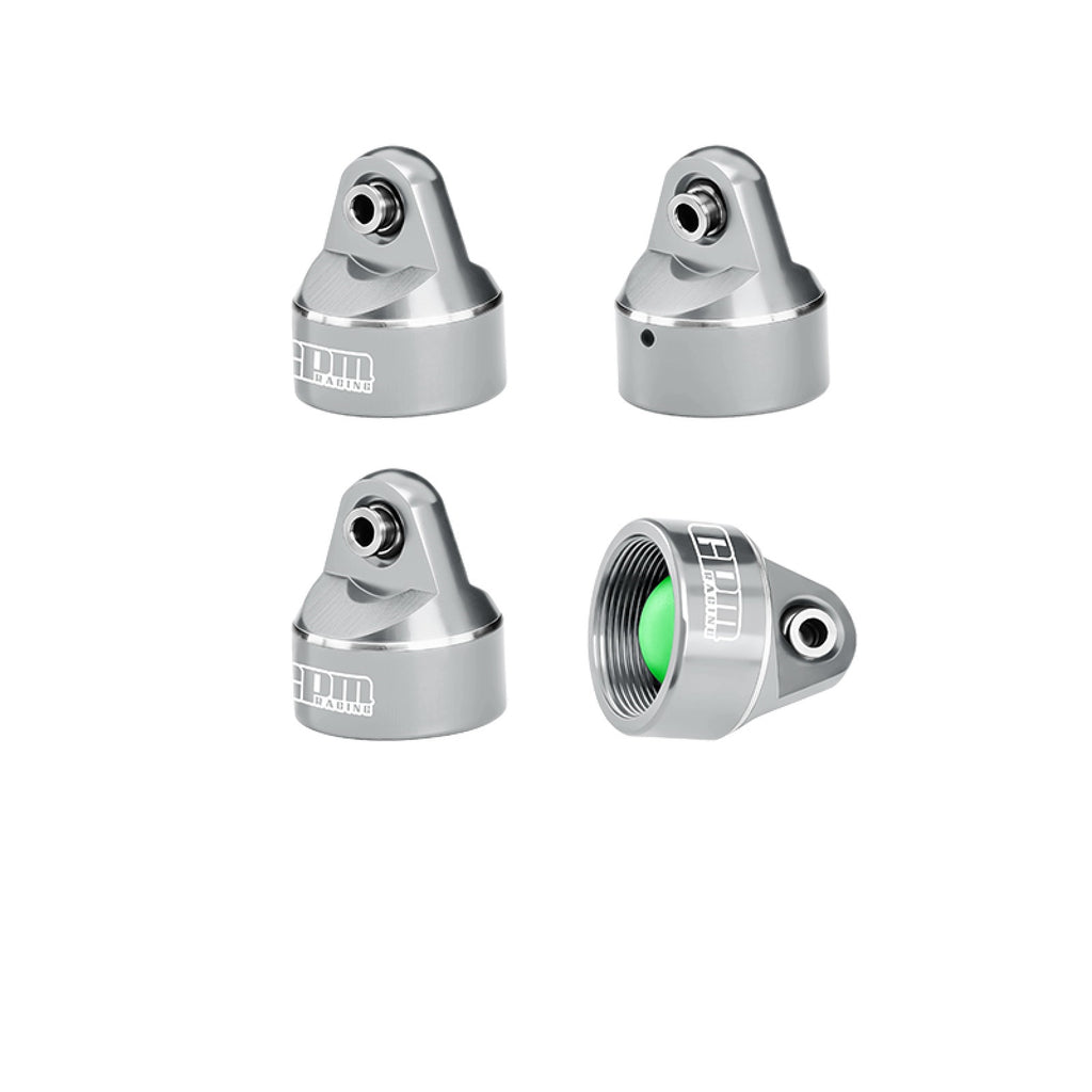 Aluminum 7075 Alloy Shock Cap For Original and GPM Optional Shock Absorbers Suitable For ARRMA 1:5 Kraton 8S / Outcast 8S EXB - Silver