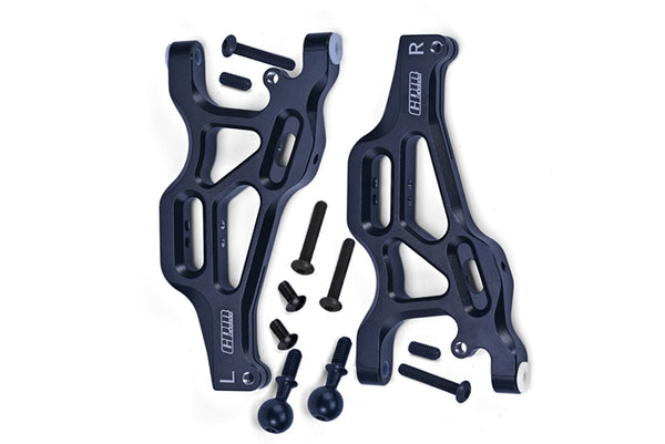 Arrma 1/7 Mojave 6S BLX Aluminum Front Lower Arms - 2Pc Set Black