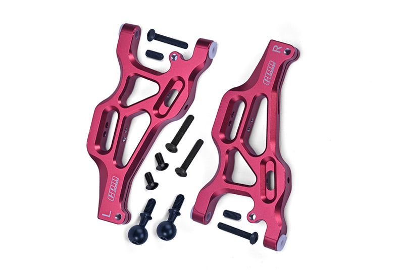 Arrma 1/7 Mojave 6S BLX Aluminum Front Lower Arms - 2Pc Set Red