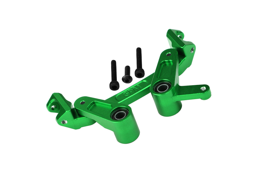 Aluminum 7075 Alloy Front Steering Assembly For Arrma 1/8 MOJAVE 4X4 4S BLX Desert Truck RTR-ARA4404 Upgrades - Green