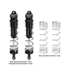 Aluminum 6061-T6 Alloy Progressive Spring Front Shock 132mm For Arrma 1/8 MOJAVE 4X4 4S BLX Desert Truck RTR-ARA4404 Upgrades - Black