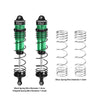 Aluminum 6061-T6 Alloy Progressive Spring Front Shock 132mm For Arrma 1/8 MOJAVE 4X4 4S BLX Desert Truck RTR-ARA4404 Upgrades - Green