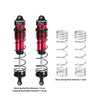 Aluminum 6061-T6 Alloy Progressive Spring Front Shock 132mm For Arrma 1/8 MOJAVE 4X4 4S BLX Desert Truck RTR-ARA4404 Upgrades - Red