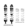 Aluminum 6061-T6 Alloy Progressive Spring Front Shock 132mm For Arrma 1/8 MOJAVE 4X4 4S BLX Desert Truck RTR-ARA4404 Upgrades - Silver