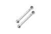 Aluminum 7075 Front Steering Link Rod For Arrma 1/8 4WD MOJAVE 4X4 4S BLX-ARA4404 Upgrade Parts - Silver