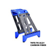 Aluminum 7075-T6 Alloy + Carbon Fiber Center Tower For Arrma 1/5 Outcast 8S EXB Kraton 8S EXB Upgrade Parts - Blue