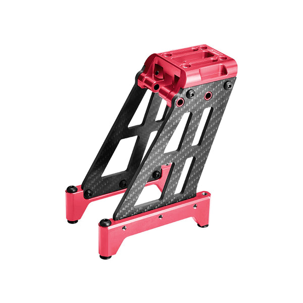 Aluminum 7075-T6 Alloy + Carbon Fiber Center Tower For Arrma 1/5 Outcast 8S EXB Kraton 8S EXB Upgrade Parts - Red