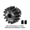 R/C Car Upgrade Parts : 40Cr Steel Motor Gear 15T (32 Pitch, Module 0.8mm, Motor Tooth Diameter 3.175mm, Tooth Surface Outer Diameter 13.5mm)
