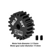 R/C Car Upgrade Parts : 40Cr Steel Motor Gear 20T (32 Pitch, Module 0.8mm, Motor Tooth Diameter 3.175mm, Tooth Surface Outer Diameter 17.4mm)