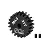 R/C Car Upgrade Parts : 40Cr Steel Motor Gear 21T (32 Pitch, Module 0.8mm, Motor Tooth Diameter 3.175mm, Tooth Surface Outer Diameter 18.4mm)