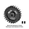 R/C Car Upgrade Parts : 40Cr Steel Motor Gear 25T (32 Pitch, Module 0.8mm, Motor Tooth Diameter 3.175mm, Tooth Surface Outer Diameter 21.5mm)