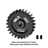 R/C Car Upgrade Parts : 40Cr Steel Motor Gear 26T (32 Pitch, Module 0.8mm, Motor Tooth Diameter 3.175mm, Tooth Surface Outer Diameter 22.2 mm)