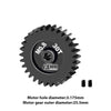 R/C Car Upgrade Parts : 40Cr Steel Motor Gear 30T (32 Pitch, Module 0.8mm, Motor Tooth Diameter 3.175mm, Tooth Surface Outer Diameter 25.5mm)