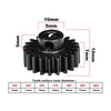 20Cr Steel Motor Gear 14T (Module:1.0mm, Motor Tooth Diameter: 5.0mm, Round Hole) Suitable for 1/8 scale models of ARRMA and TRAXXAS R/C Cars and Trucks