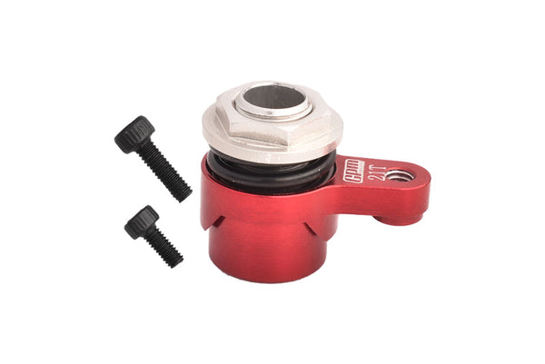 7075 Aluminum Alloy 21T Servo Saver Set Horn With Built-In Spring For Arrma 1/18 GRANITE GROM MEGA 380 Brushed 4X4 Monster Truck ARA2102 Upgrade Parts - Red