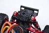 Aluminum 7075 Alloy Front & Rear Shock Cap Protector For Arrma 1:14 TYPHON GROM / 1:16 MOJAVE GROM / 1:18 GRANITE GROM Small-Scale Monster Truck Upgrades - Red