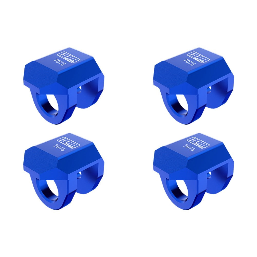 Aluminum 7075 Alloy Front & Rear Shock Cap Protector For Arrma 1:14 TYPHON GROM / 1:16 MOJAVE GROM / 1:18 GRANITE GROM Small-Scale Monster Truck Upgrades - Blue