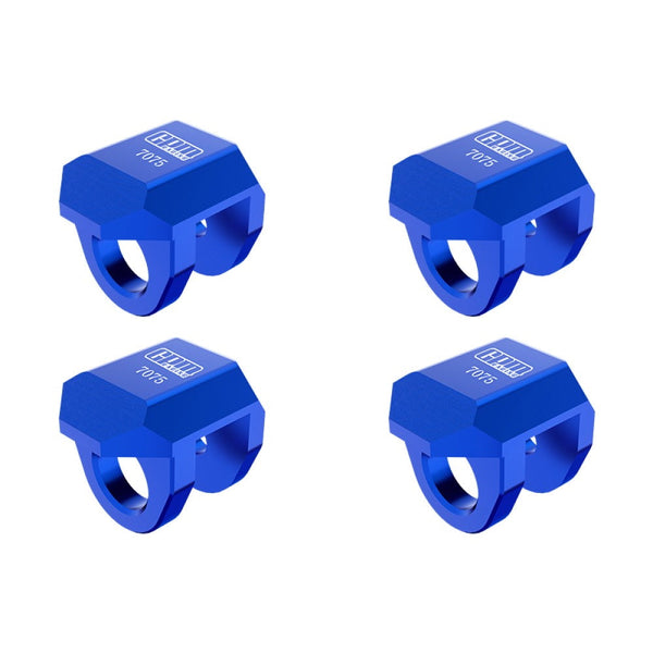 Aluminum 7075 Alloy Front & Rear Shock Cap Protector For Arrma 1:14 TYPHON GROM / 1:16 MOJAVE GROM / 1:18 GRANITE GROM Small-Scale Monster Truck Upgrades - Blue