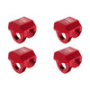 Aluminum 7075 Alloy Front & Rear Shock Cap Protector For Arrma 1:14 TYPHON GROM / 1:16 MOJAVE GROM / 1:18 GRANITE GROM Small-Scale Monster Truck Upgrades - Red
