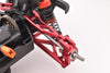 Aluminum 7075 Rear Upper Suspension Arms For Arrma 1/18 GRANITE GROM MEGA 380 Brushed 4X4 Monster Truck ARA2102 - Red