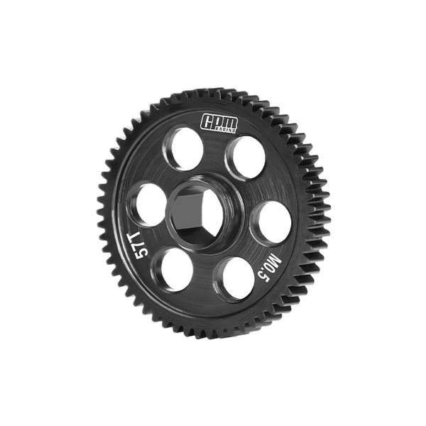 40Cr Carbon Steel Spur Gear 0.5 Module 57 Tooth For Arrma 1/18 GRANITE GROM 1/16 MOJAVE QUAKE GORGON GROM 1/14 TYPHON 1/12 LOSI NASCAR 