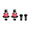 4140 CARBON STEEL + Aluminum 7075 ALLOY FRONT & REAR DIFFERENTIAL GEAR SET 12/30T For Arrma 1:18 GRANITE GROM / 1:14 TYPHON GROM / 1:16 MOJAVE GROM / QUAKE GROM / GORGON GROM - Red