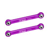 Aluminum Front Steering Links for Arrma 1/18 Granite GROM MEGA 380 Brushed 4X4 Monster Truck ARA2102 Upgrade Parts - Purple