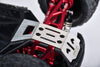 Stainless Steel Front And Rear Chassis Skid For Arrma 1/18 GRANITE GROM Brushed Monster Truck-ARA2102 Upgrades