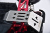 Stainless Steel Front And Rear Chassis Skid For Arrma 1/18 GRANITE GROM Brushed Monster Truck-ARA2102 Upgrades